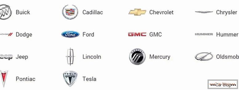 najsveobuhvatnija lista američkih marki automobila