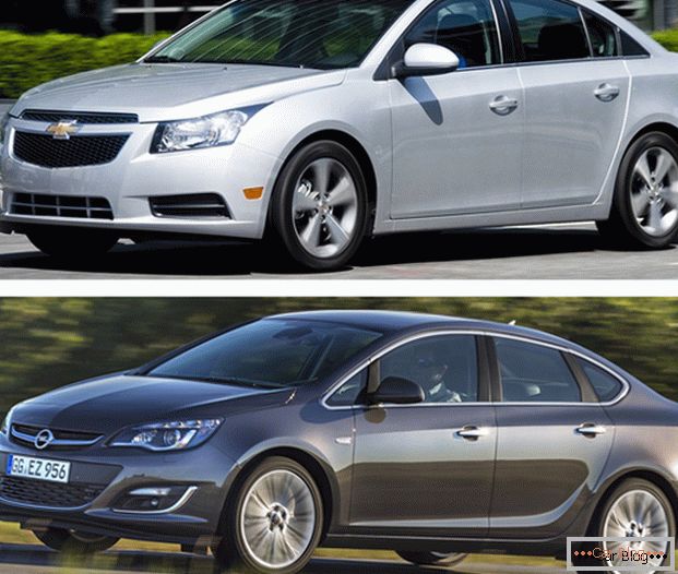 Automobili Chevrolet Cruze ili Opel Astra su dugogodišnji konkurenti na tržištu automobila