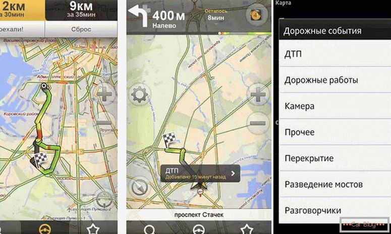 kako koristiti Yandex navigator na Androidu