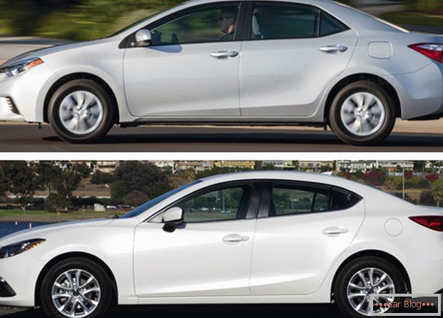 Mazda 3 i Toyota Corolla - oba automobila imaju pozitivne karakteristike