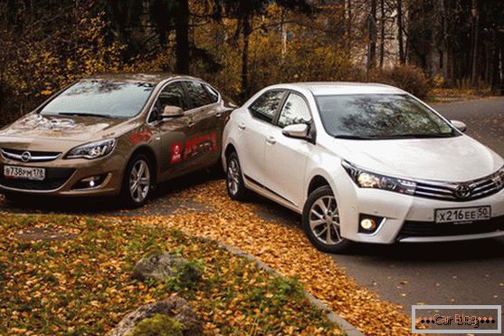 Automobili Toyota Corolla i Opel Astra - još jedna sukoba japanskih inovacija i nemačkog kvaliteta