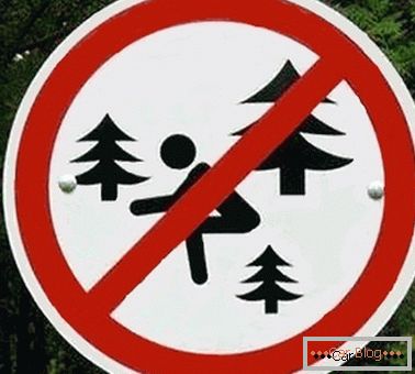 Potpisati zabranu ići u toalet u šumi