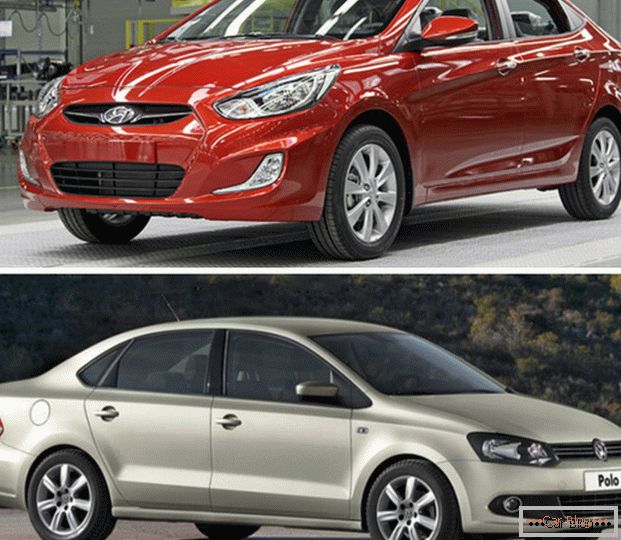 Upoređivanje automobila Hyundai Solaris i Volkswagen Polo