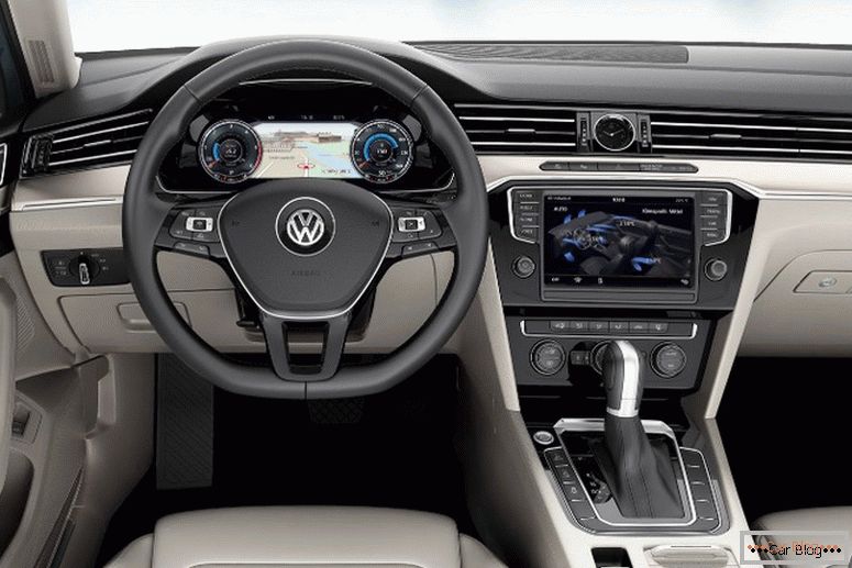 Unutrašnjost Volkswagen Passat B8