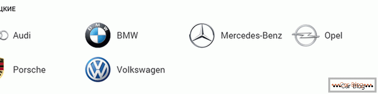na koji brandovi nemačkih automobila izgledaju sa značkama i imenima