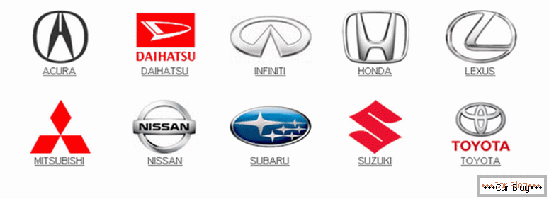 spisak robnih marki japanskih automobila